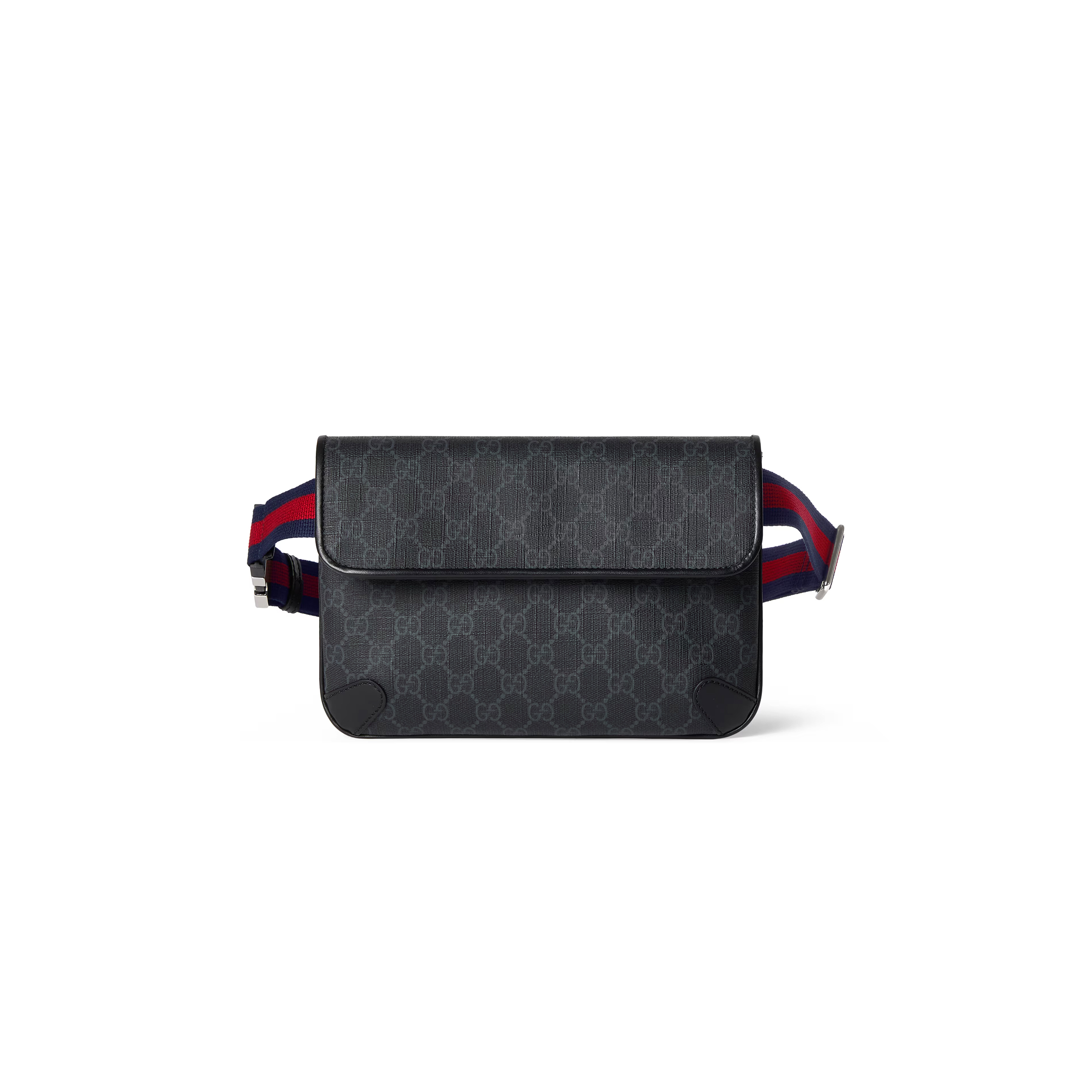 GUCCI GG BLACK SMALL BELT BAG 792091 (24*16.5*6cm) GUCCI GG BLACK SMALL BELT BAG 792091 (24*16.5*6cm)